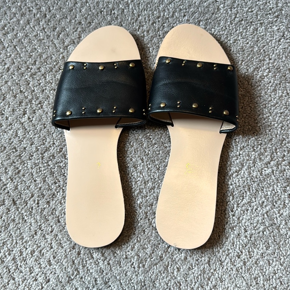 Black Sandal Slides